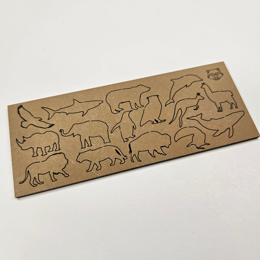 Pin autoadhesivo de animales del mundo