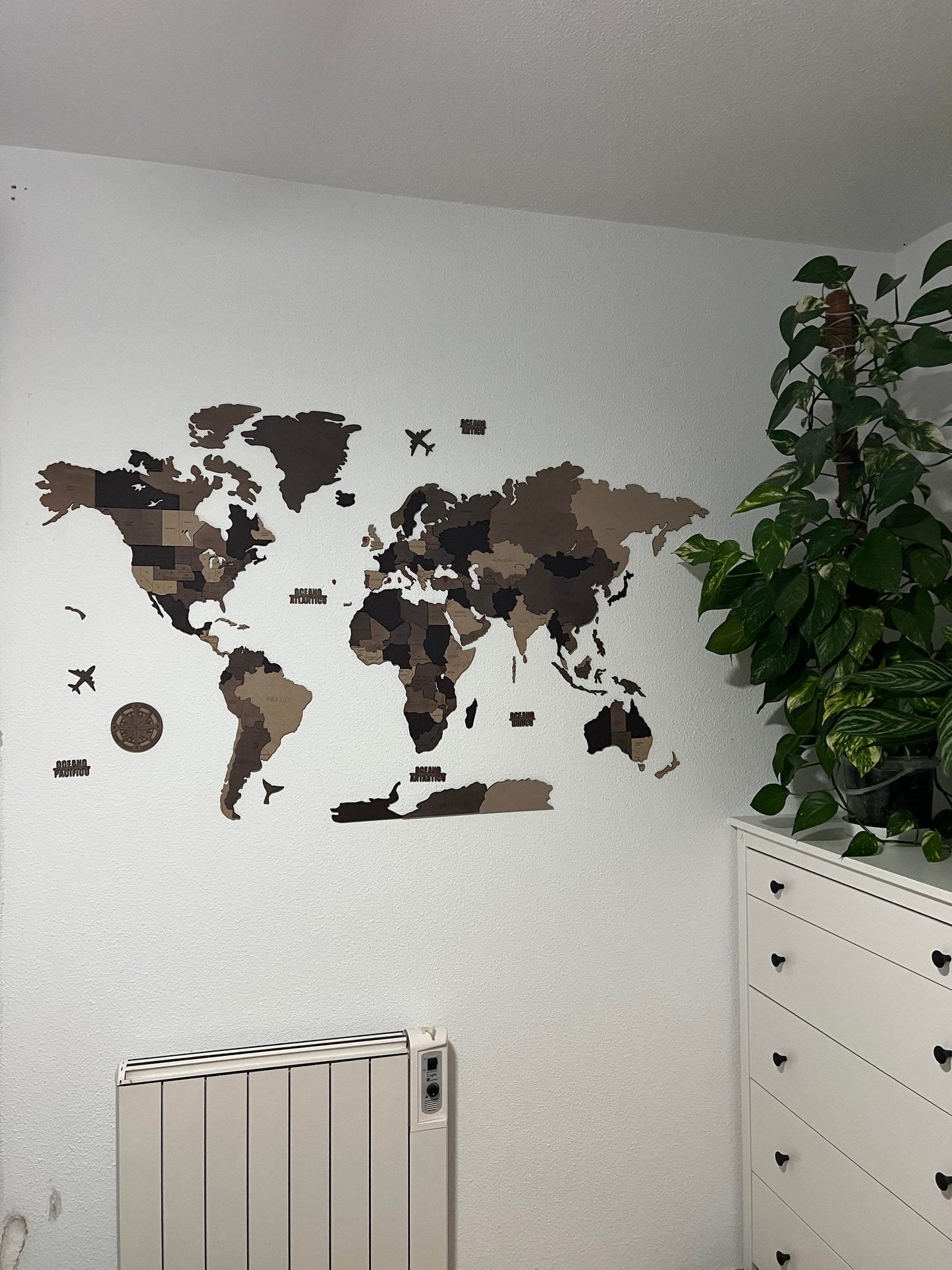 Mapamundi serie TERRA- color POLAR